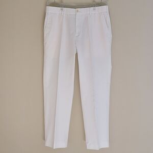 Brooks Brothers Men's 346 Regent Fit White Cotton Pants W36 L30